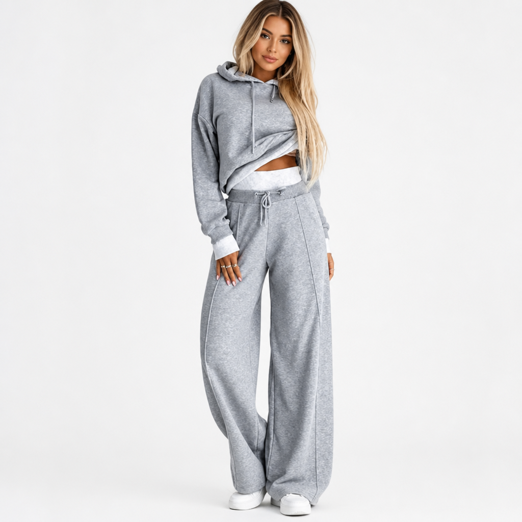Damen Freizeit-Trainingsanzug-Set | 2-teiliges Lounge-Set