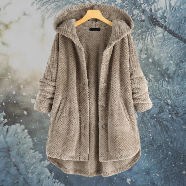 Women's Winter Jacket with Hood and Extra Warm Lining | Perfect for Cold Winter Days - Khaki