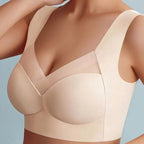 Seamless Push-Up Bra with Ergonomic Support & Breathable Comfort | Invisible Under Clothing - Beige