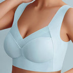 Seamless Push-Up Bra with Ergonomic Support & Breathable Comfort | Invisible Under Clothing - Blue