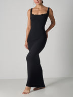 Spitzen-Contour-Skulptur-Maxikleid