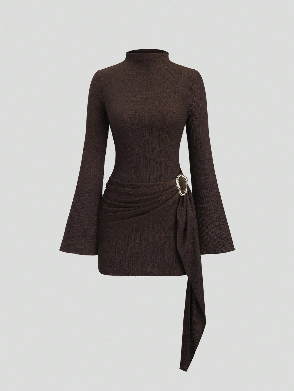 Sculpt Wickel-Akzent Mini-Kleid