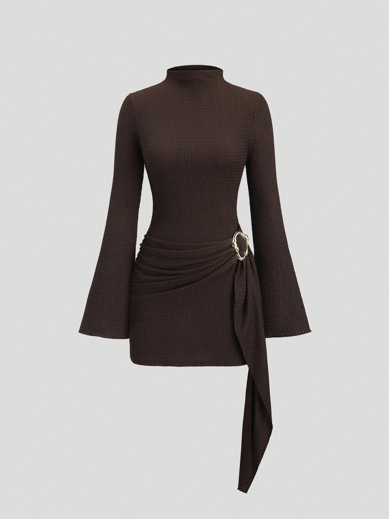 Sculpt Wickel-Akzent Mini-Kleid