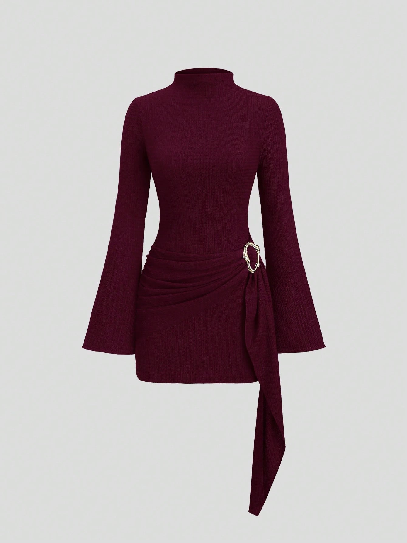 Sculpt Wickel-Akzent Mini-Kleid