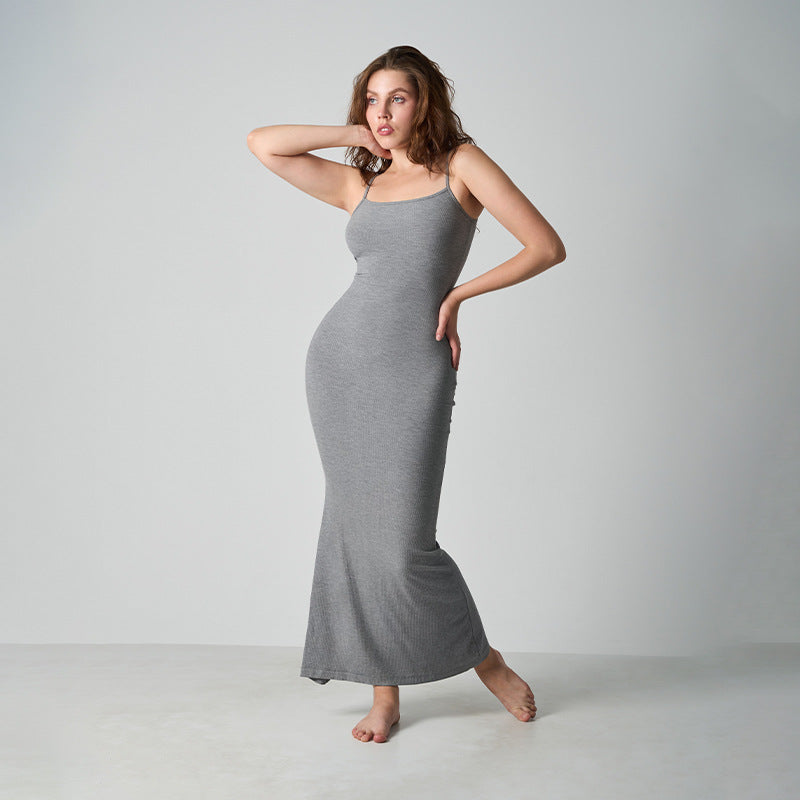 Core Sculpt Minimal Maxikleid