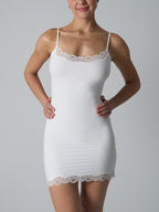 Spitzenbesatz Sculpt Slip-Kleid
