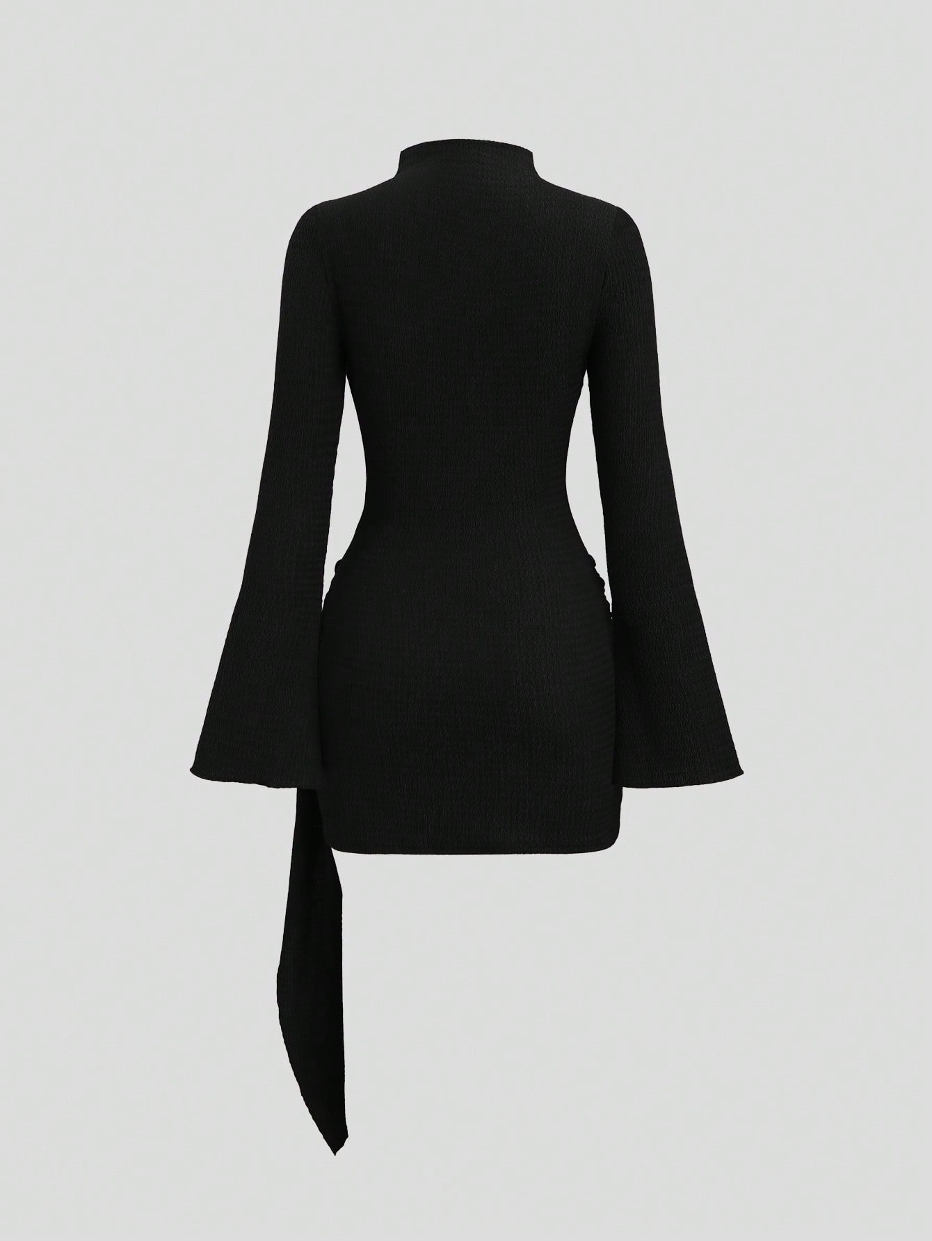 Sculpt Wickel-Akzent Mini-Kleid