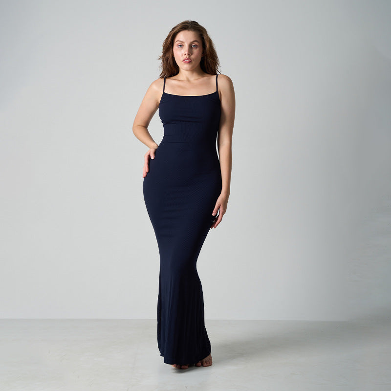 Core Sculpt Minimal Maxikleid