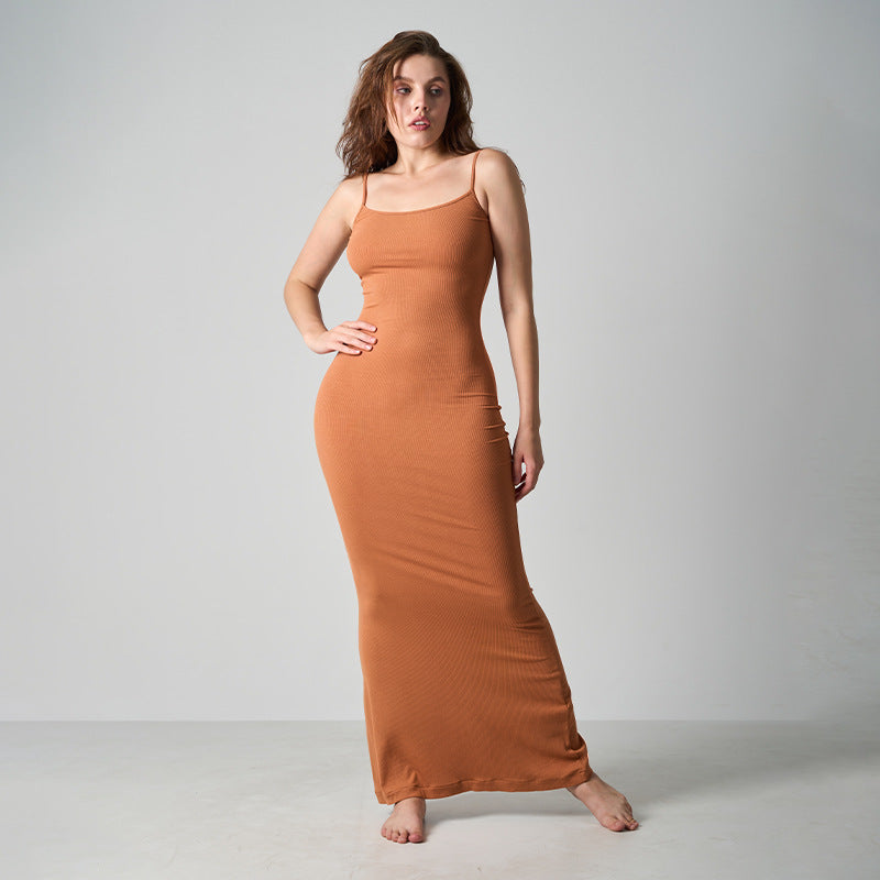 Core Sculpt Minimal Maxikleid