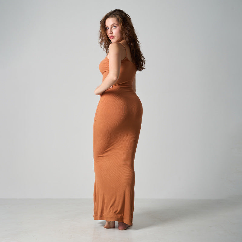 Core Sculpt Minimal Maxikleid