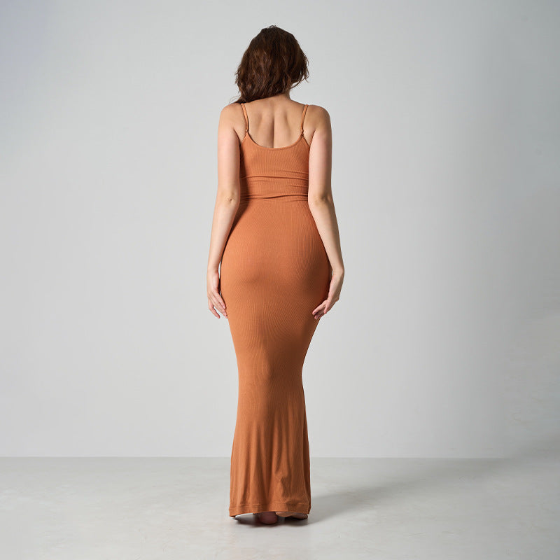 Core Sculpt Minimal Maxikleid