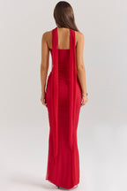 Noir Sculpt Strapless Abend-Maxikleid