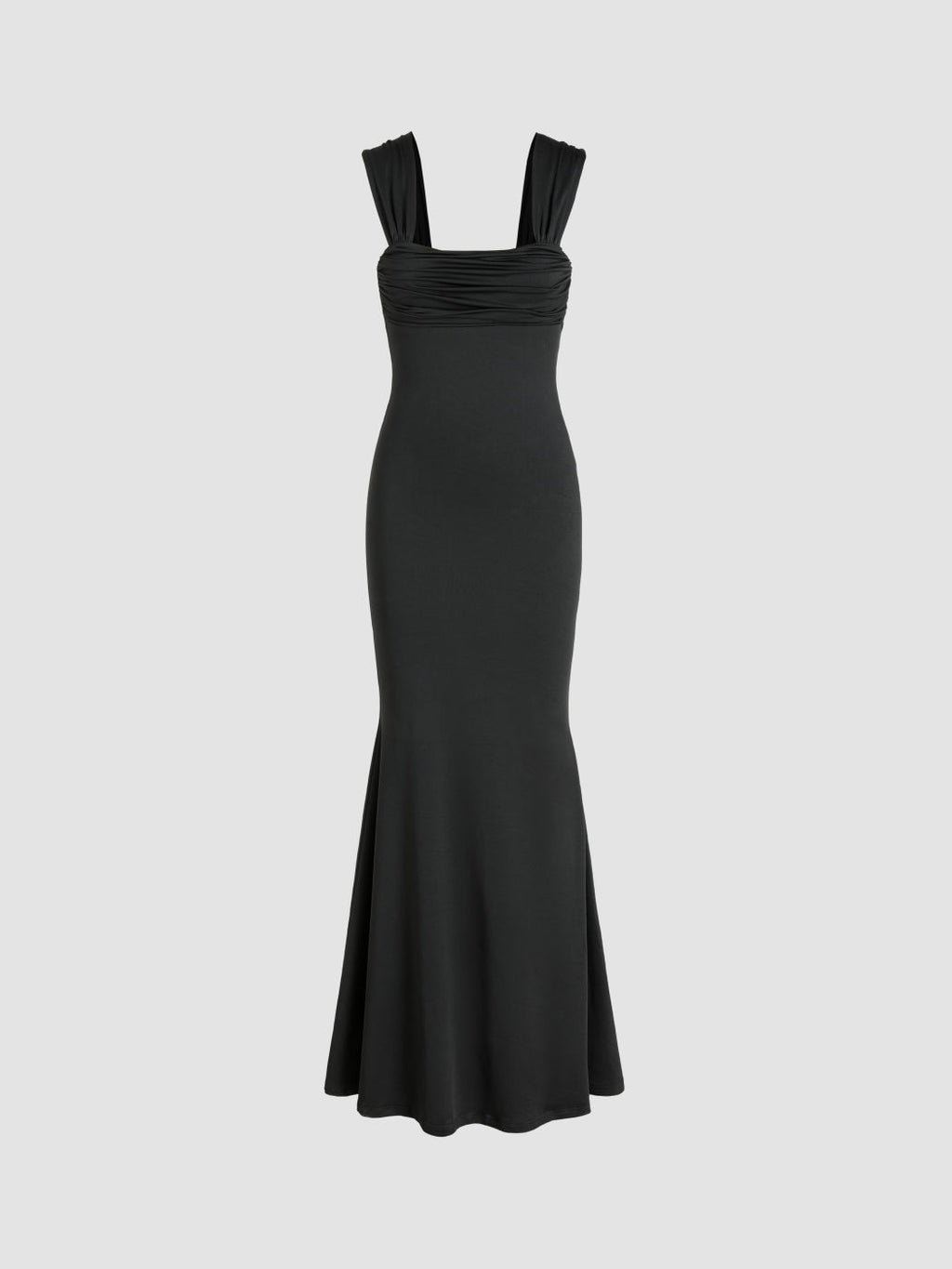 Sculpting Quadrat-Ausschnitt Maxikleid