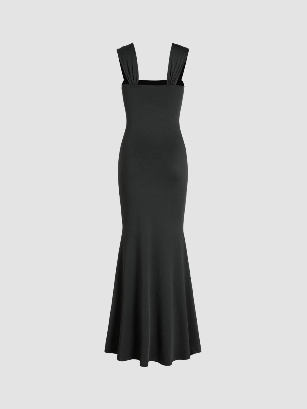 Sculpting Quadrat-Ausschnitt Maxikleid