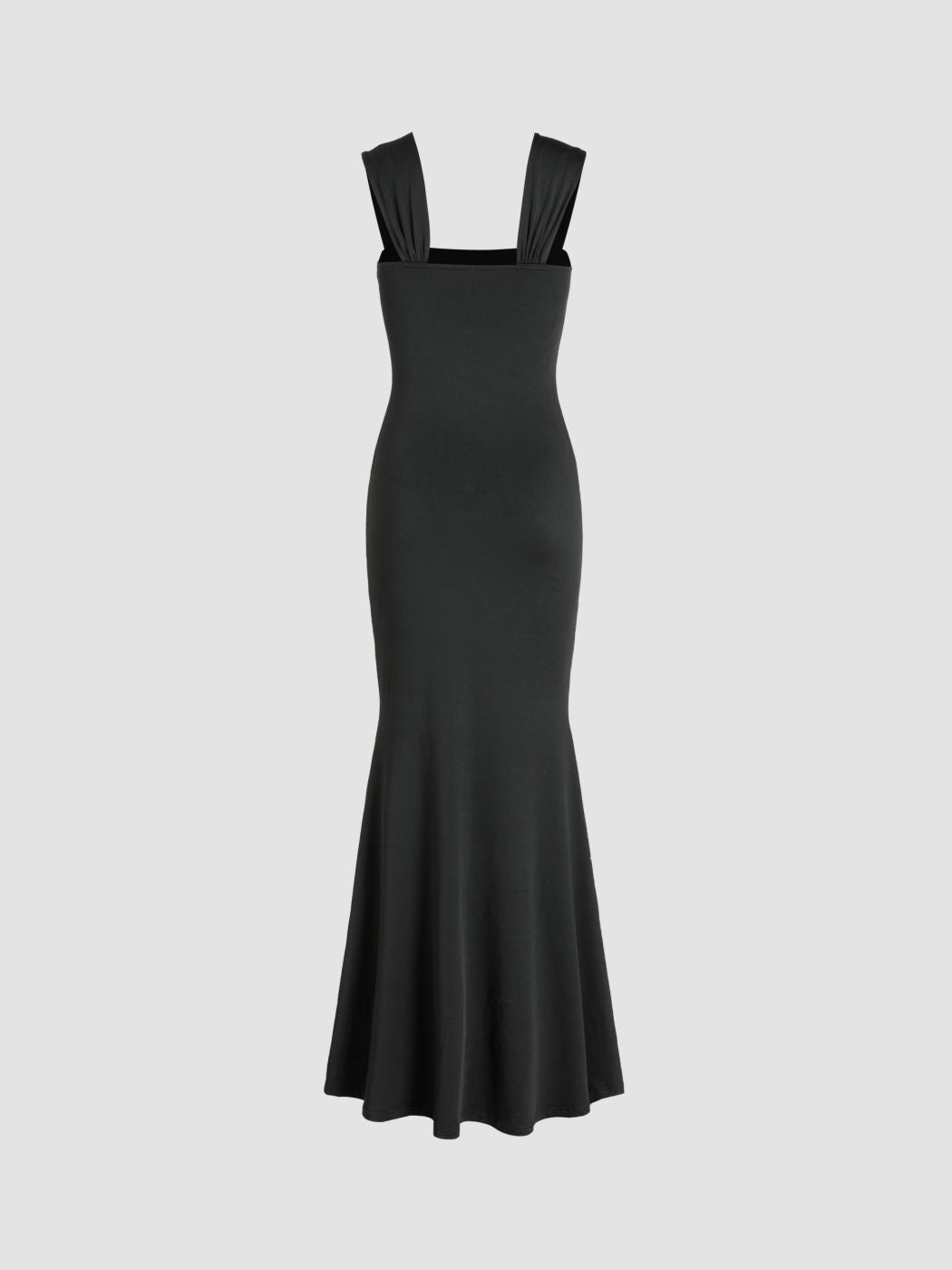 Sculpting Quadrat-Ausschnitt Maxikleid