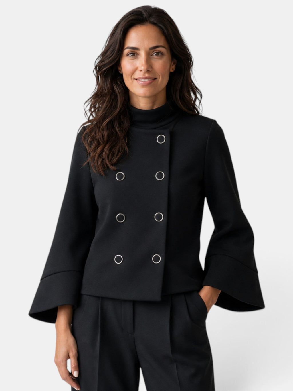 Elegantes Damen-Cape aus Wolle
