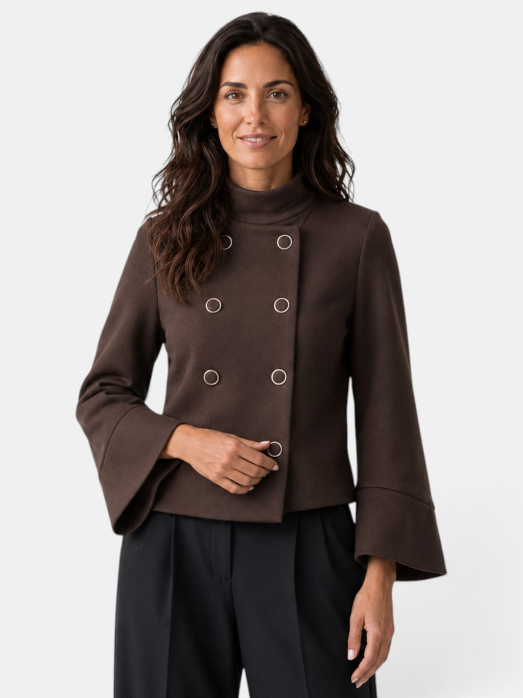 Elegantes Damen-Cape aus Wolle