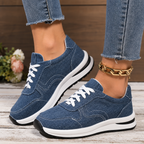 Women's Canvas Lace-Up Barefoot Shoes