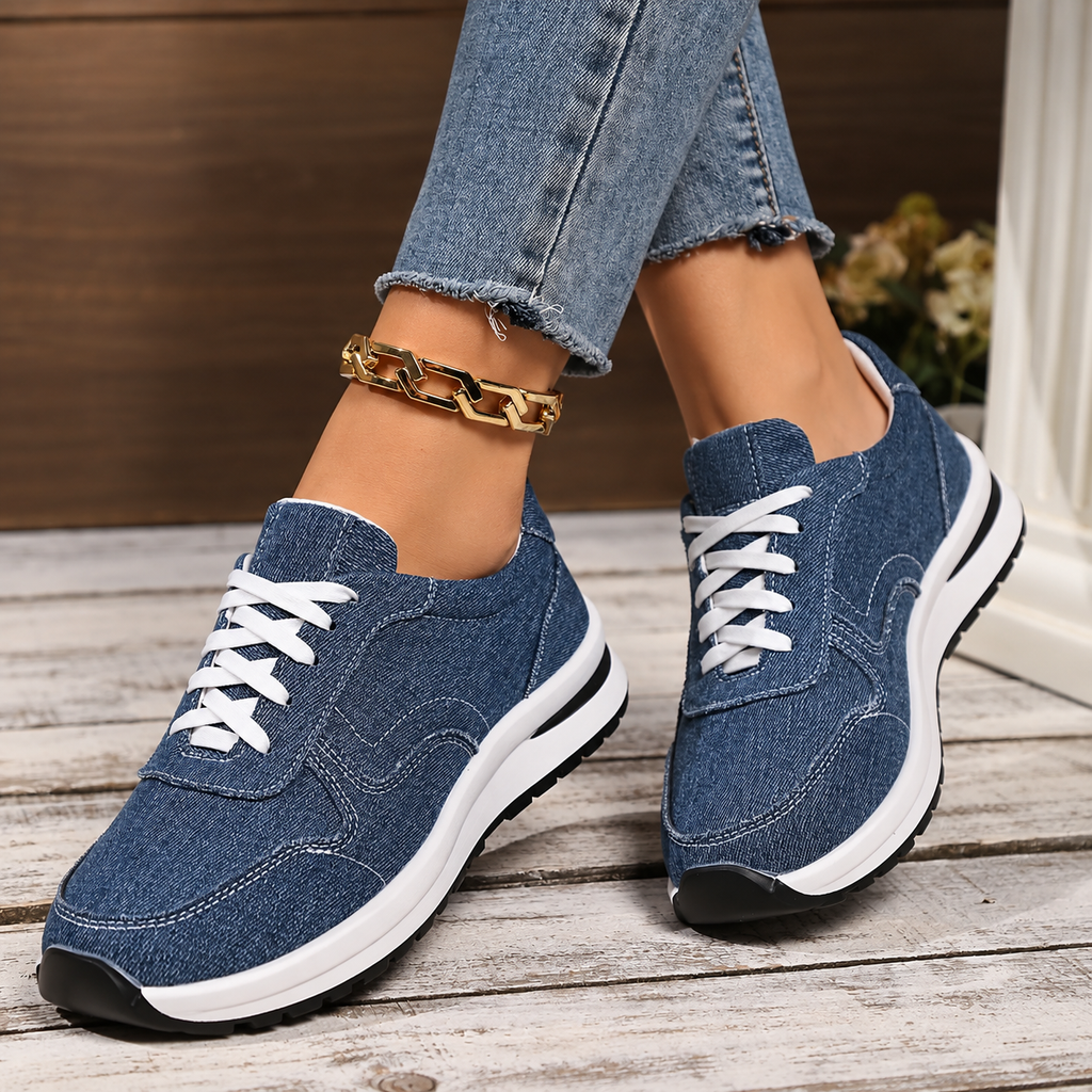 Women's Canvas Lace-Up Barefoot Shoes
