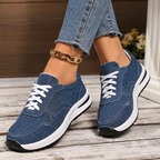 Women's Canvas Lace-Up Barefoot Shoes