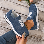 Women's Canvas Lace-Up Barefoot Shoes
