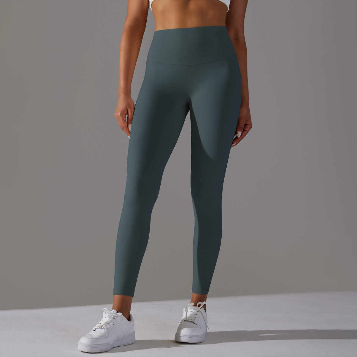 Hohe Taillen Glatte Sculpting Leggings