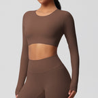 SculptFit Langarm Shaping Crop Top