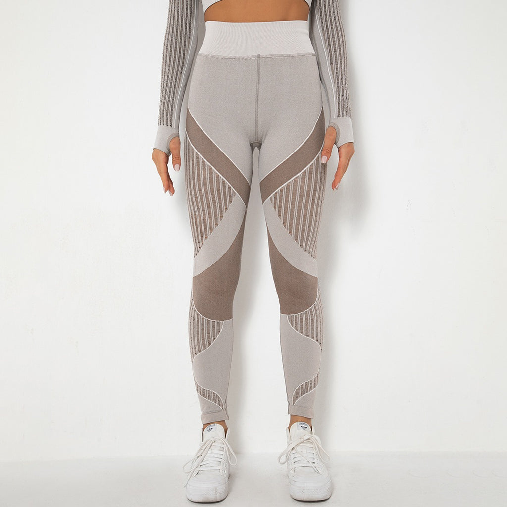 Hohe Taillen Nahtlose Mesh Sculpting Leggings