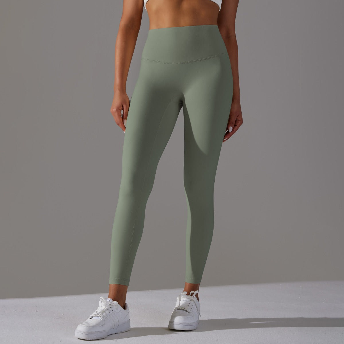 Hohe Taillen Glatte Sculpting Leggings