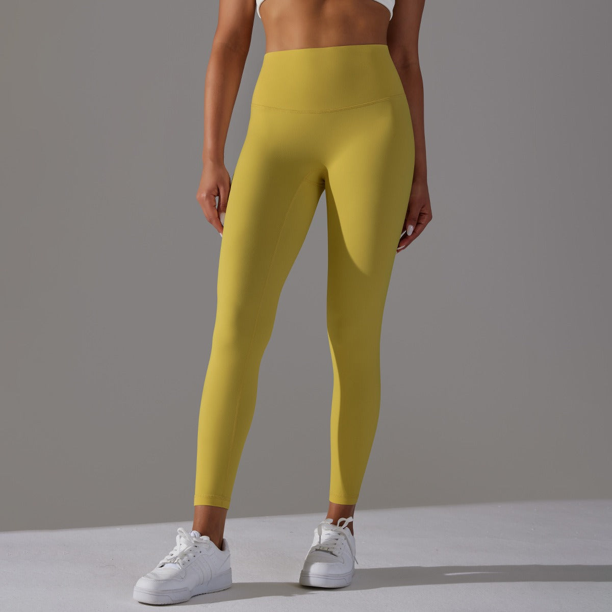 Hohe Taillen Glatte Sculpting Leggings