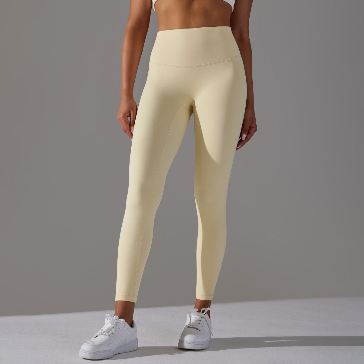 Hohe Taillen Glatte Sculpting Leggings