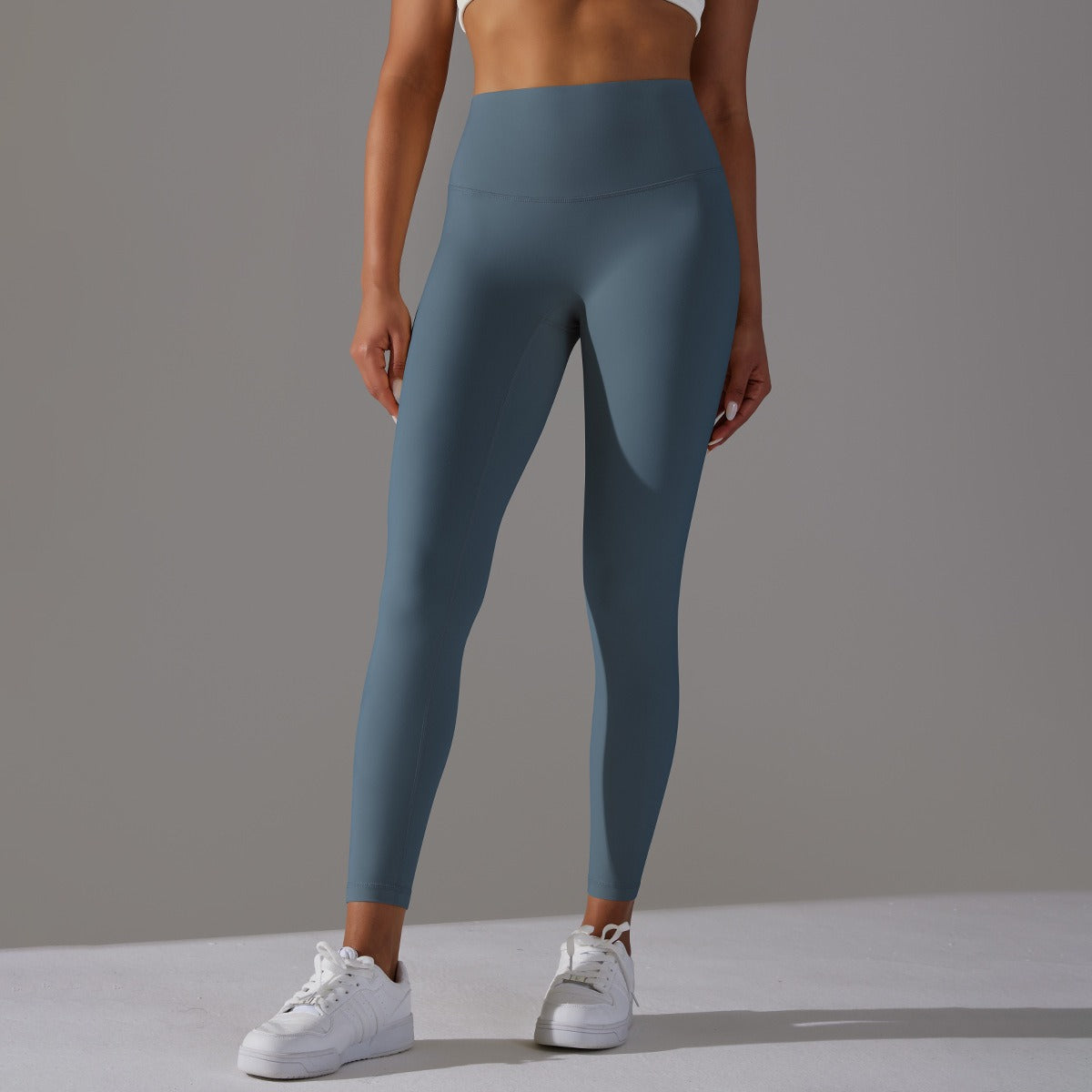 Hohe Taillen Glatte Sculpting Leggings