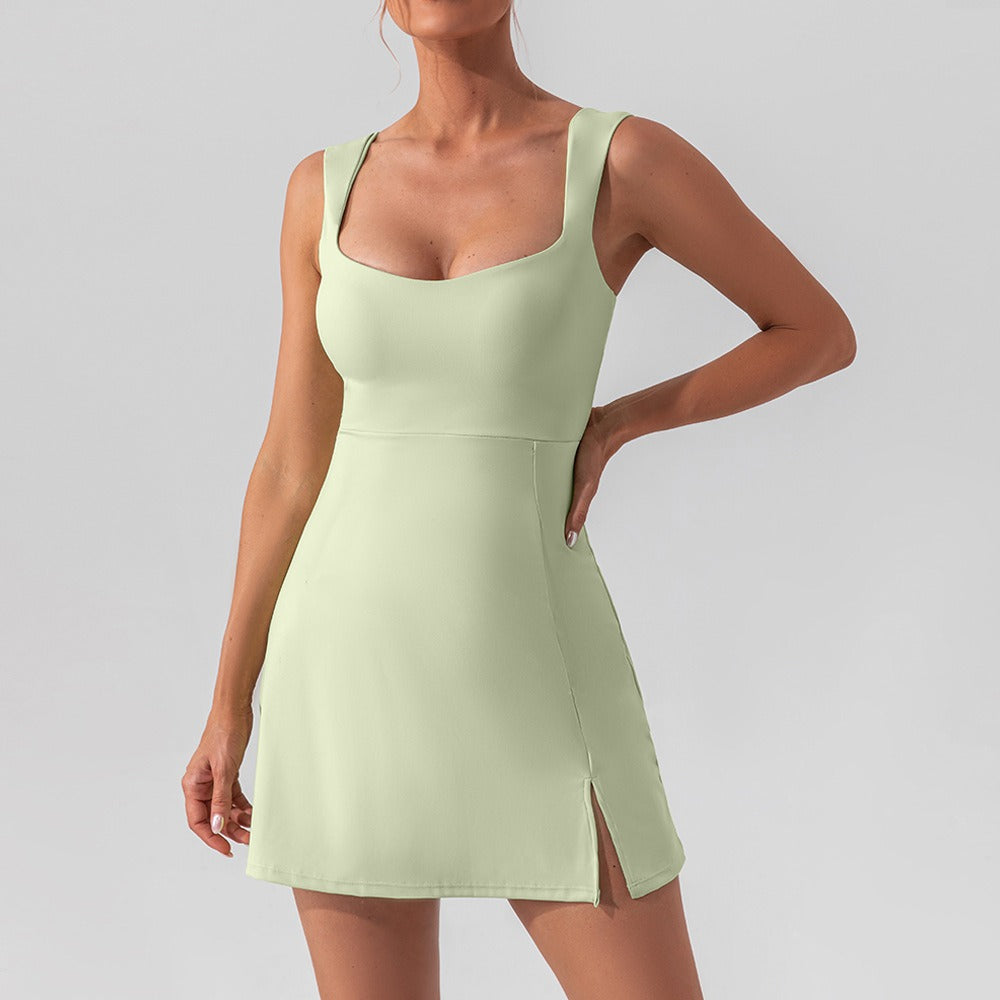 Ärmelloses Sportliches Shaping Mini-Kleid