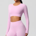 SculptFit Langarm Shaping Crop Top