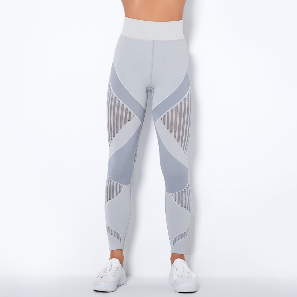 Hohe Taillen Nahtlose Mesh Sculpting Leggings