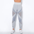 Hohe Taillen Nahtlose Mesh Sculpting Leggings