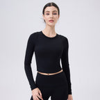 Langarm Sculpting Activewear Crop Top