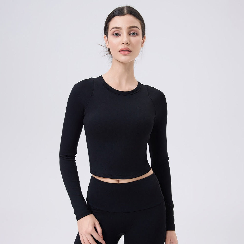 Langarm Sculpting Activewear Crop Top