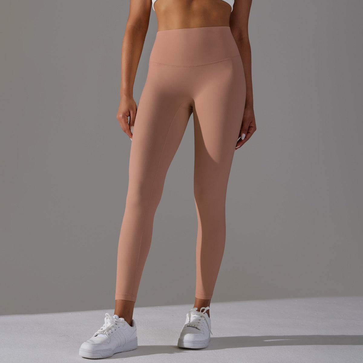 Hohe Taillen Glatte Sculpting Leggings