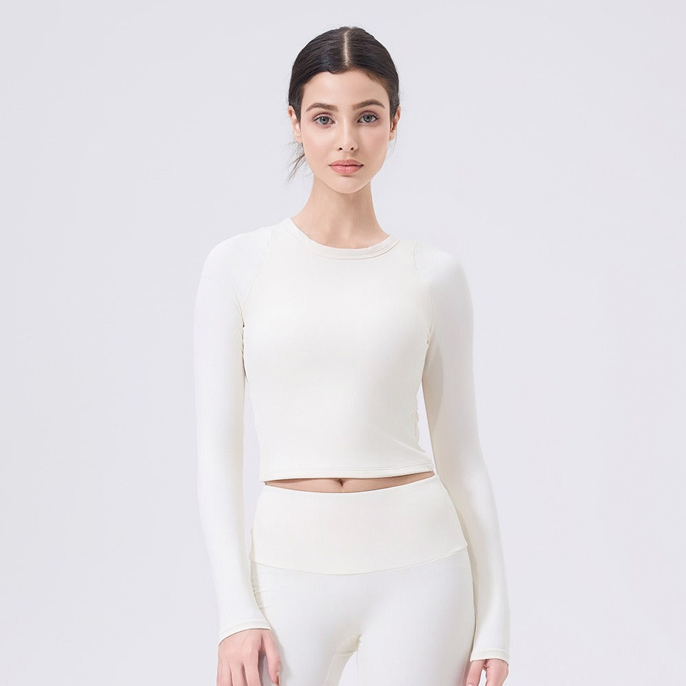 Langarm Sculpting Activewear Crop Top