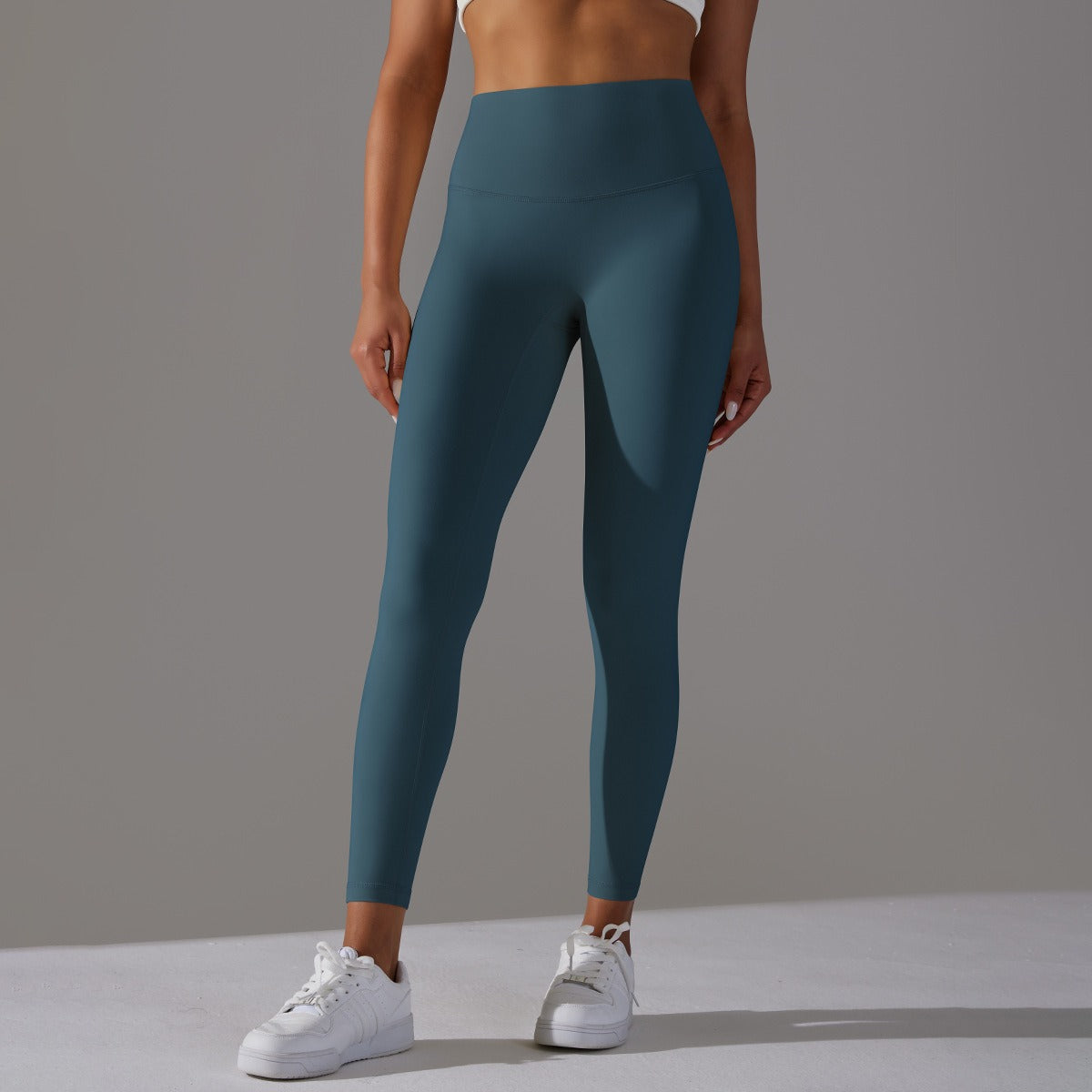 Hohe Taillen Glatte Sculpting Leggings