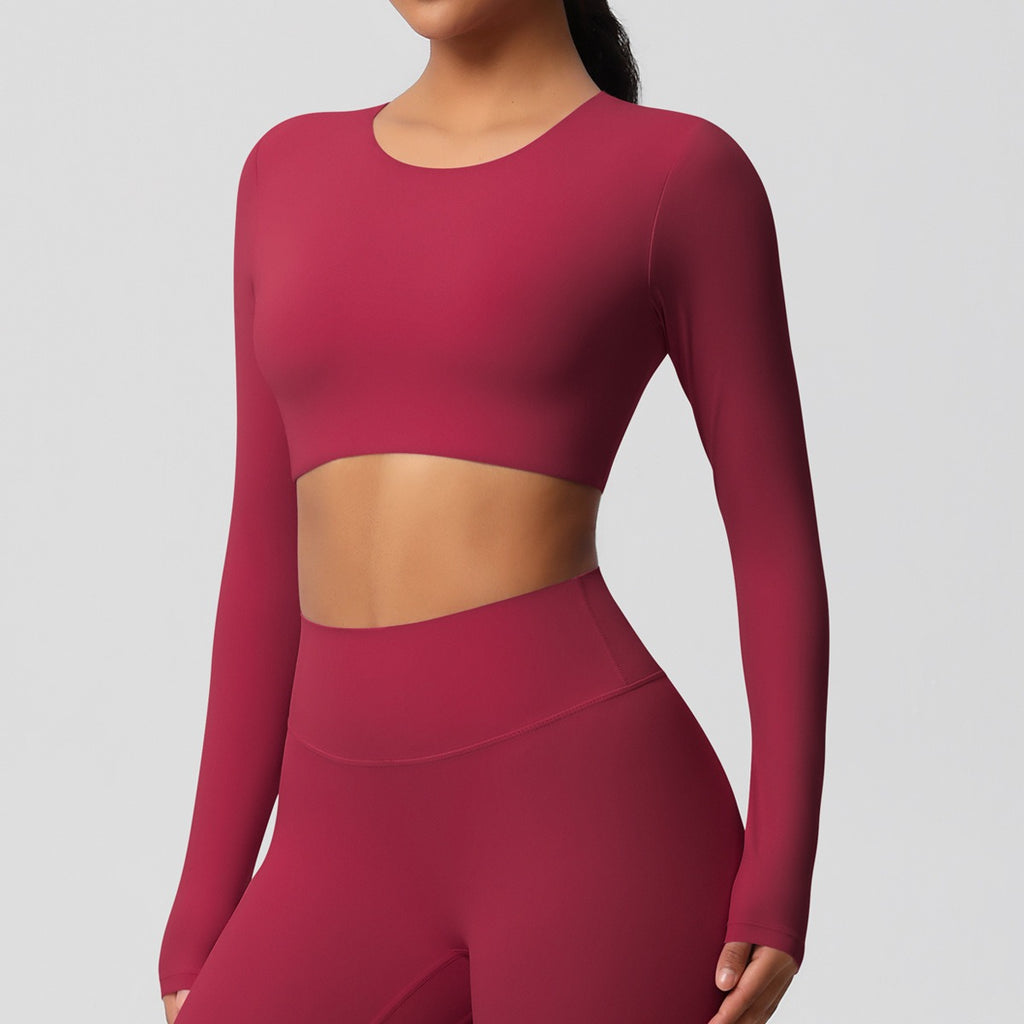 SculptFit Langarm Shaping Crop Top