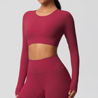 SculptFit Langarm Shaping Crop Top