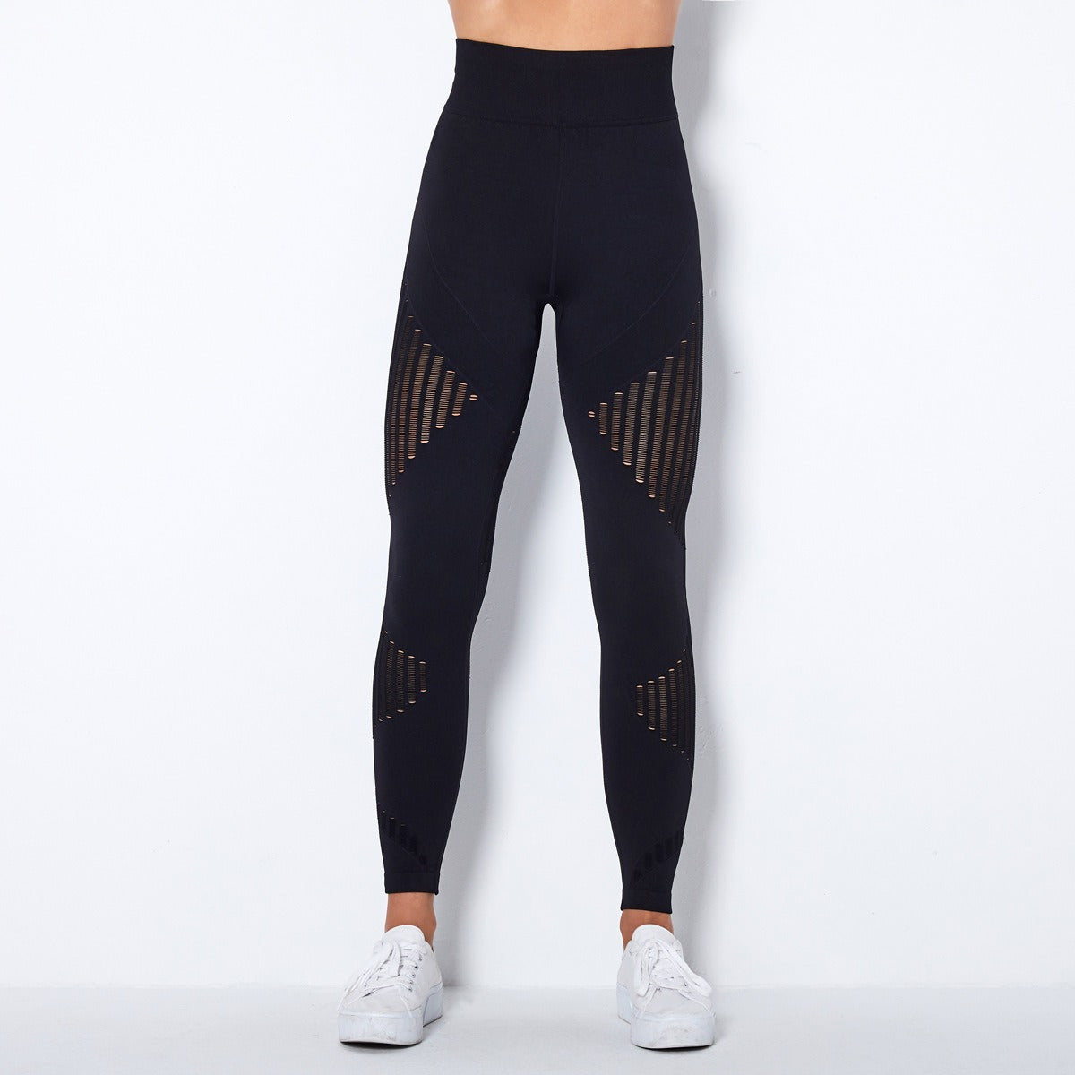 Hohe Taillen Nahtlose Mesh Sculpting Leggings