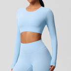 SculptFit Langarm Shaping Crop Top
