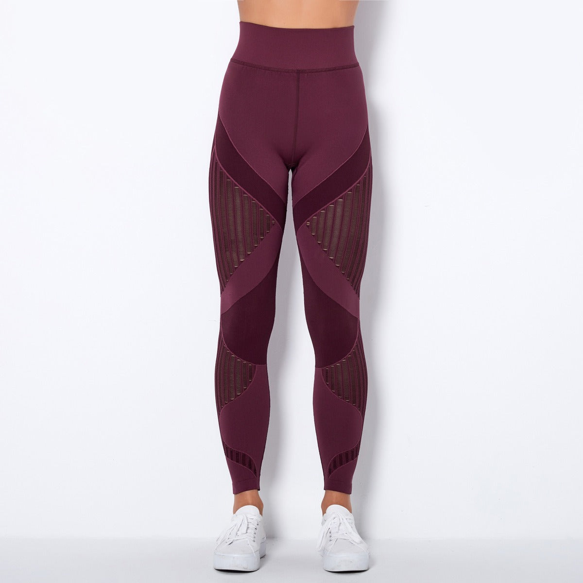 Hohe Taillen Nahtlose Mesh Sculpting Leggings