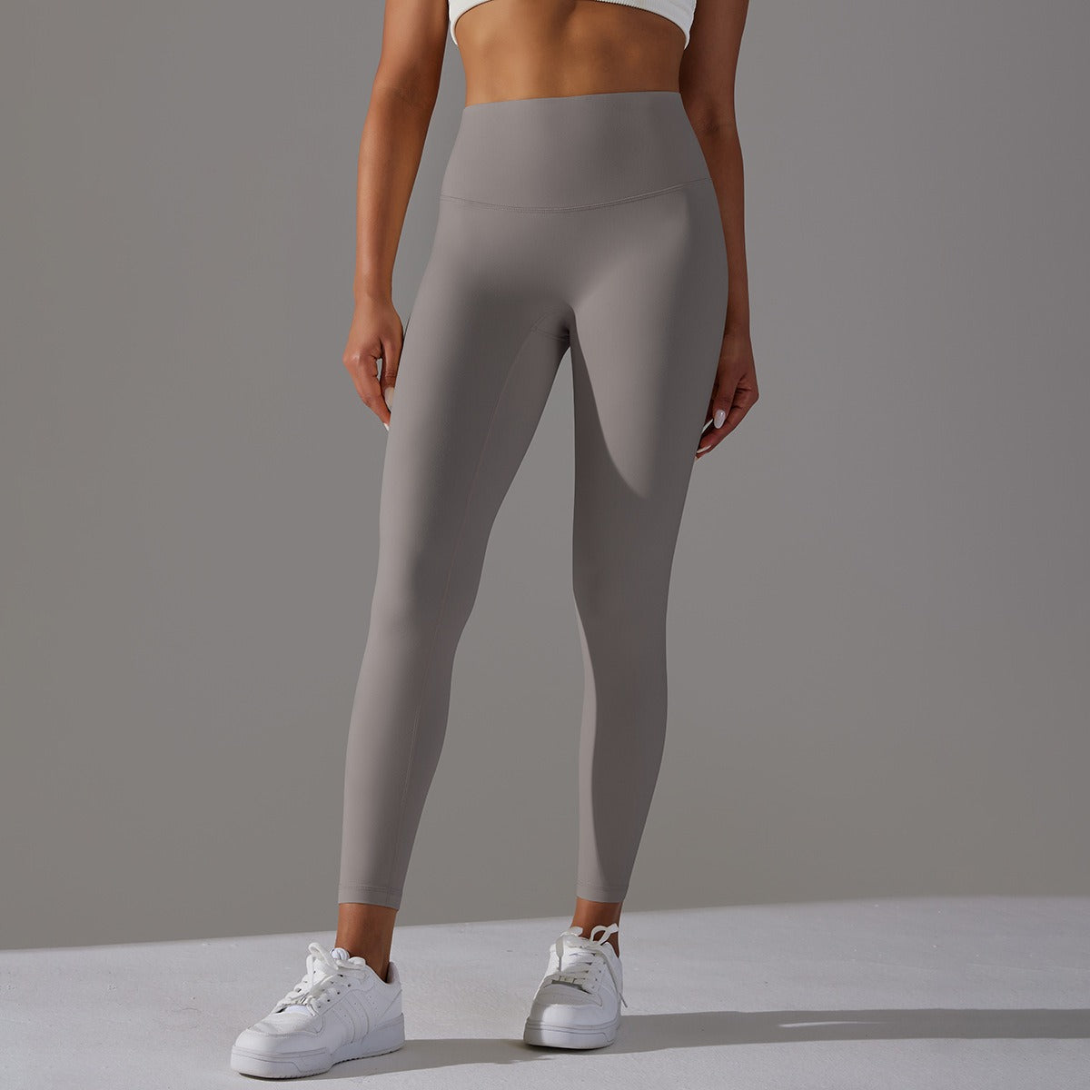 Hohe Taillen Glatte Sculpting Leggings