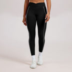 Hohe Taillen Kontrastlinie Sculpting Leggings