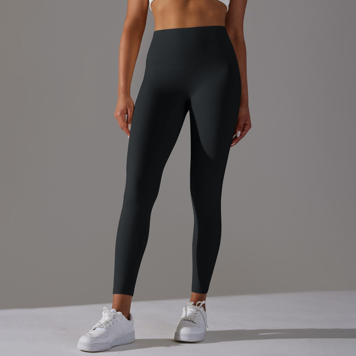 Hohe Taillen Glatte Sculpting Leggings