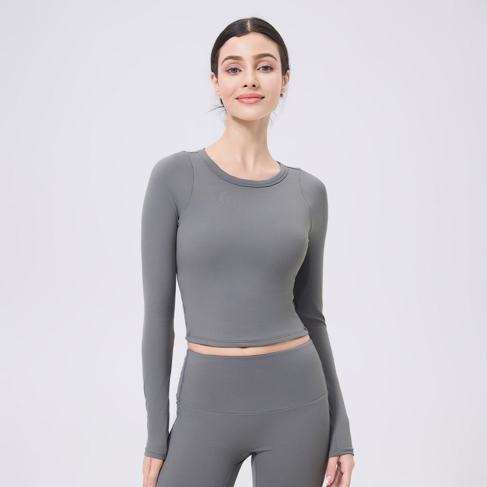 Langarm Sculpting Activewear Crop Top